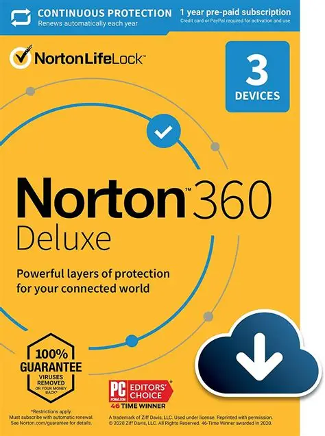 Norton 360 Deluxe 3-Devices + 25 GB Cloudstorage 1 year